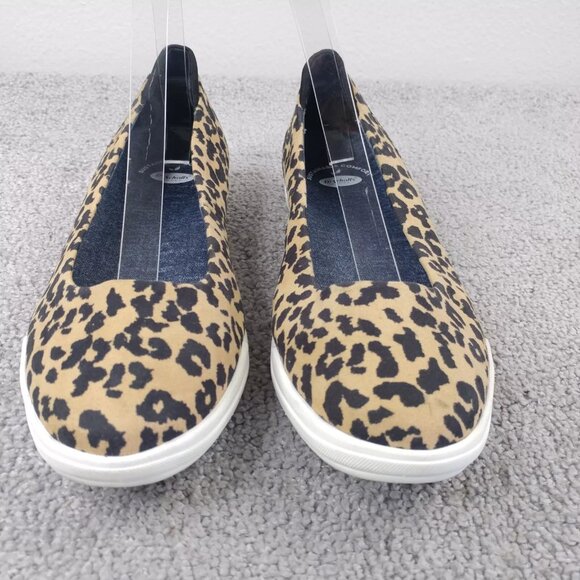 Dr. Scholl's Shoes Rise Shine Womens 8.5 Ballet Flats Slip On Animal Print Tan - Picture 3 of 10